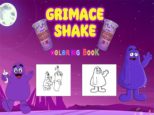 Grimace Shake Coloring